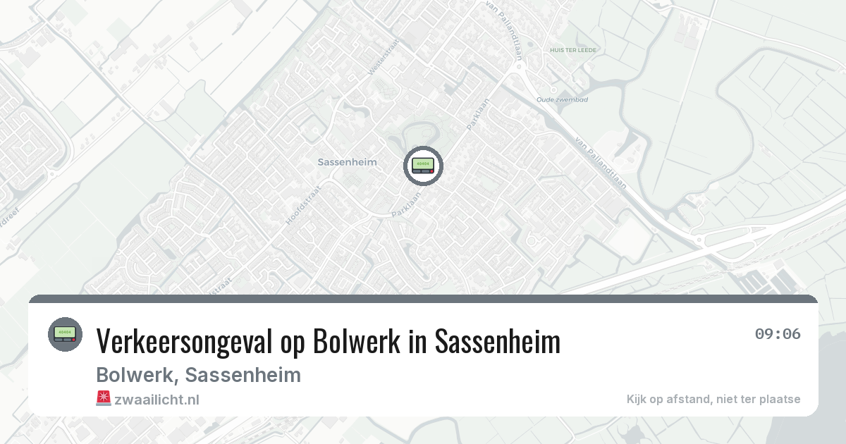 Verkeersongeval op Bolwerk in Sassenheim — 9 feb 2026