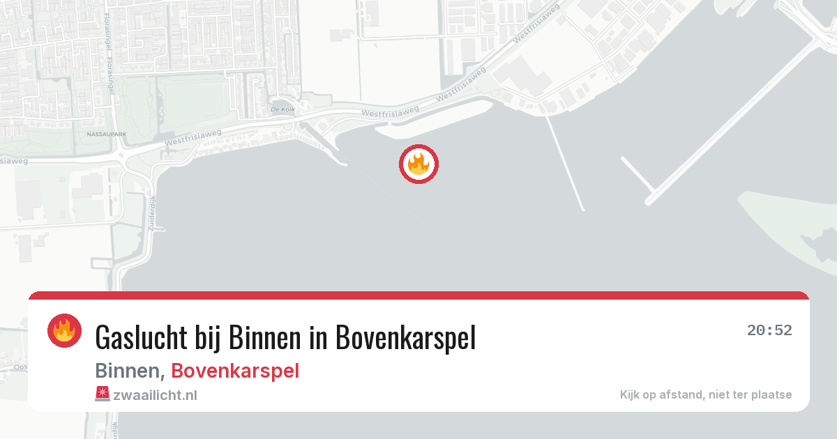 Gaslucht bij Binnen in Bovenkarspel — 17 mei 2026