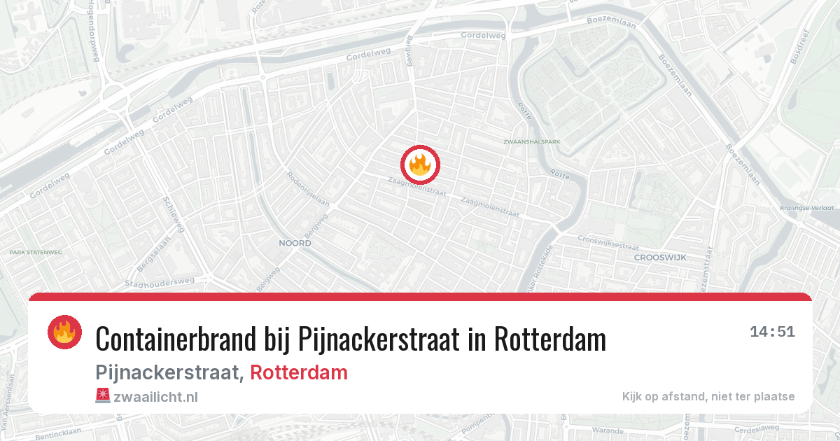 Containerbrand bij Pijnackerstraat in Rotterdam — 27 apr 2026
