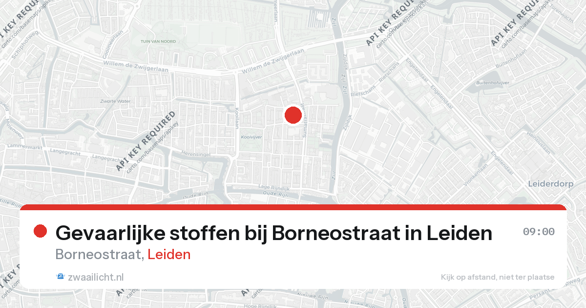 Gevaarlijke stoffen bij Borneostraat in Leiden — 26 feb 2026