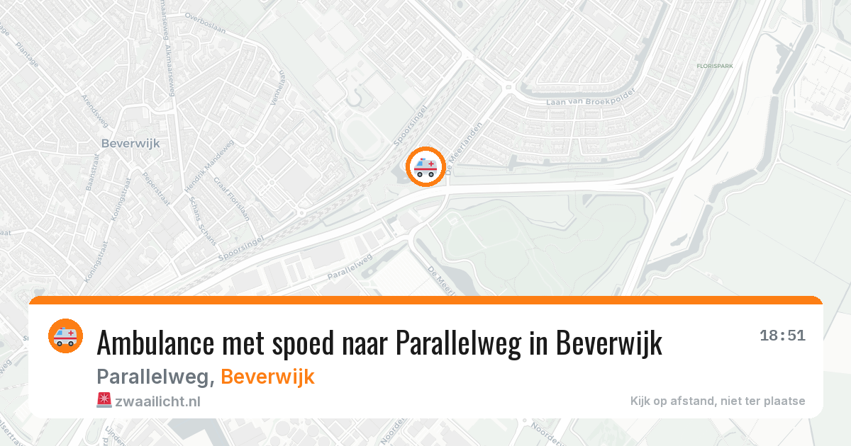 Ambulance met spoed naar Parallelweg in Beverwijk — 16 jan 2026
