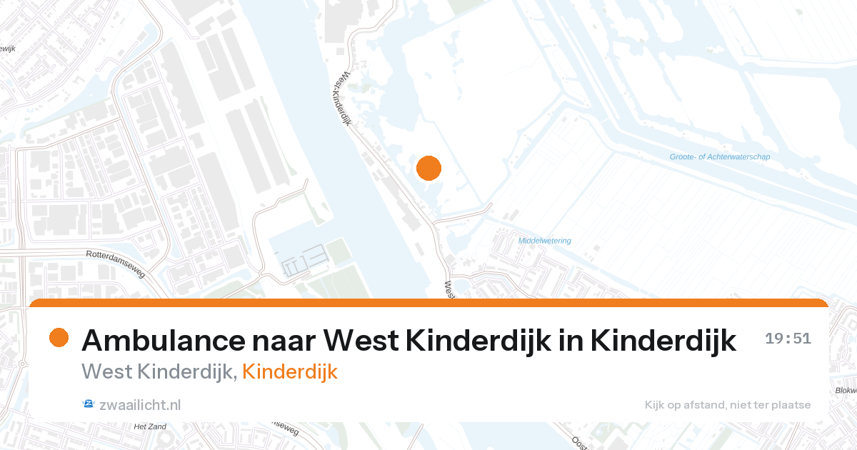 Ambulance naar West Kinderdijk in Kinderdijk — 28 aug 2026