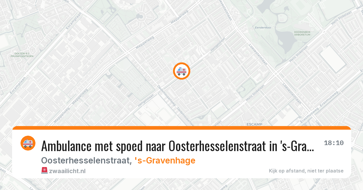 Ambulance met spoed naar Oosterhesselenstraat in 's-Gravenhage — 5 jul 2026