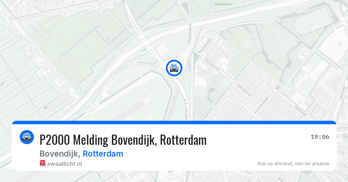 P2000 Melding Bovendijk, Rotterdam — 23 jun 2026