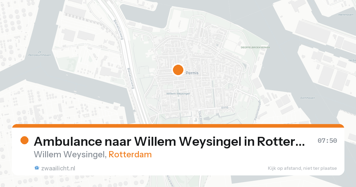 Ambulance naar Willem Weysingel in Rotterdam — 14 jul 2026