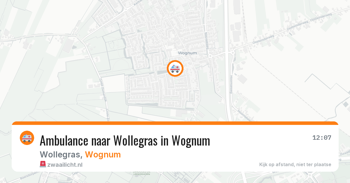 Ambulance naar Wollegras in Wognum — 3 jul 2026