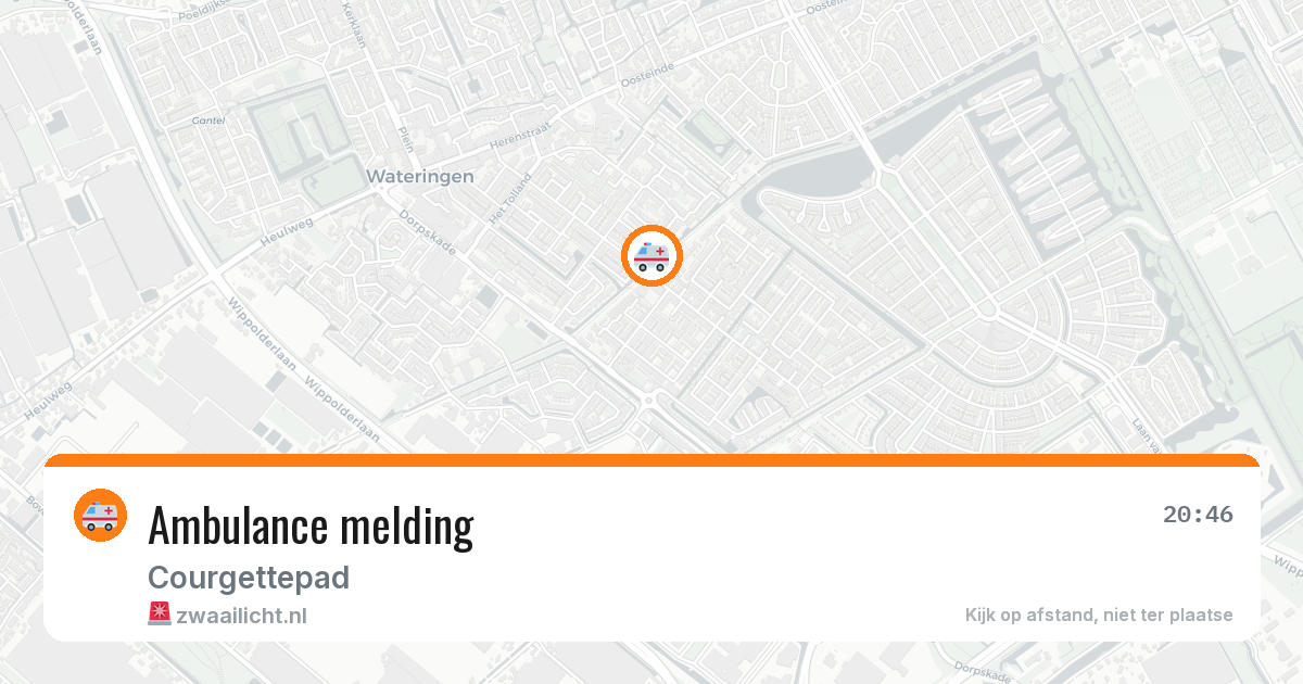 Ambulance melding — 3 mei 2026