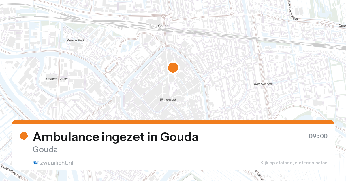 Ambulance ingezet in Gouda — 11 mei 2026