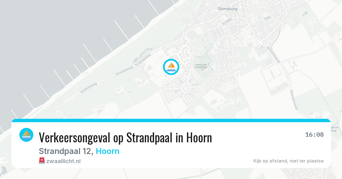 Verkeersongeval op Strandpaal in Hoorn — 6 aug 2026