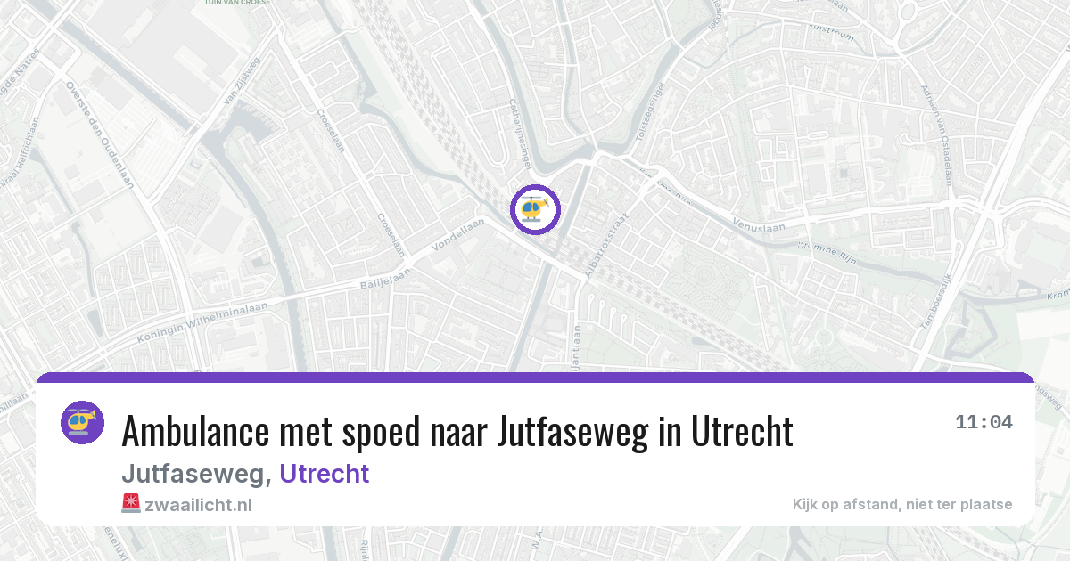 Ambulance met spoed naar Jutfaseweg in Utrecht — 4 mrt 2026