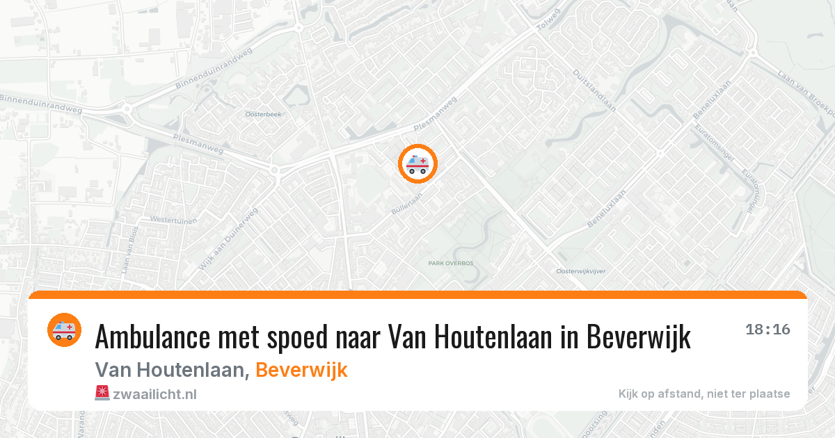 Ambulance met spoed naar Van Houtenlaan in Beverwijk — 28 jul 2026
