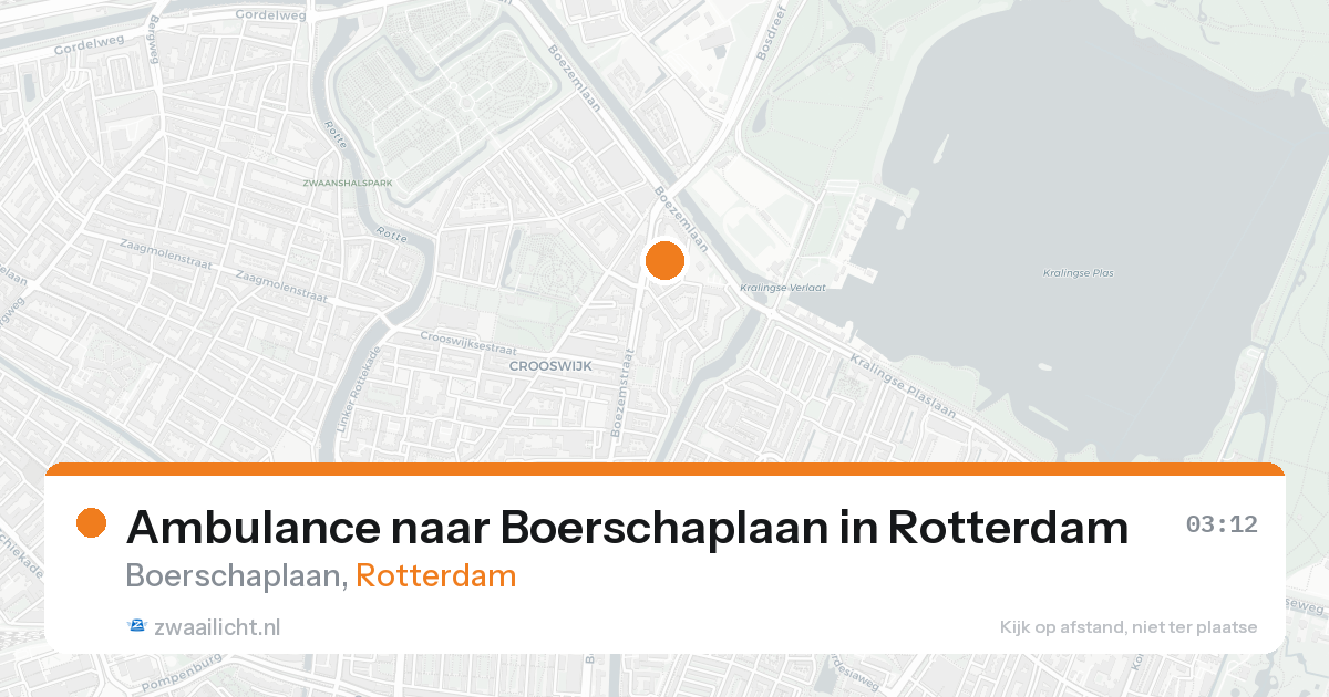 Ambulance naar Boerschaplaan in Rotterdam — 17 aug 2026