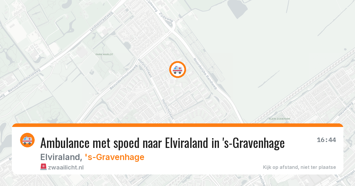 Ambulance met spoed naar Elviraland in 's-Gravenhage — 18 jul 2026