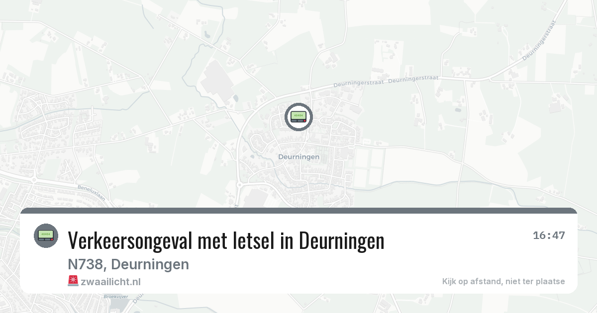 Verkeersongeval met letsel in Deurningen — 12 mrt 2026