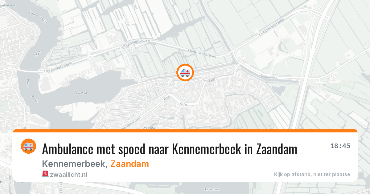 Ambulance met spoed naar Kennemerbeek in Zaandam — 21 jan 2026