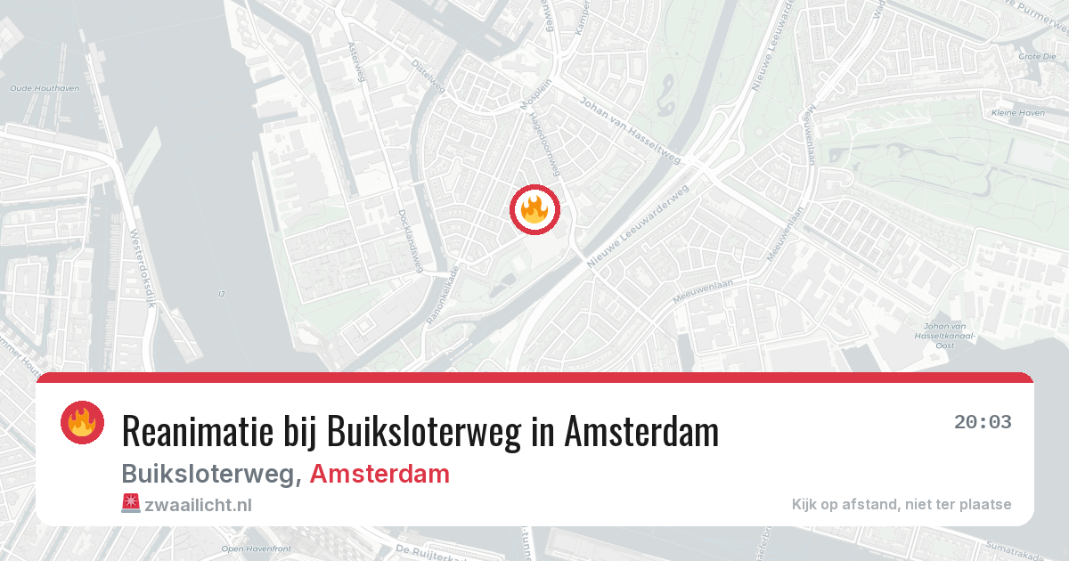 Reanimatie bij Buiksloterweg in Amsterdam — 30 apr 2026