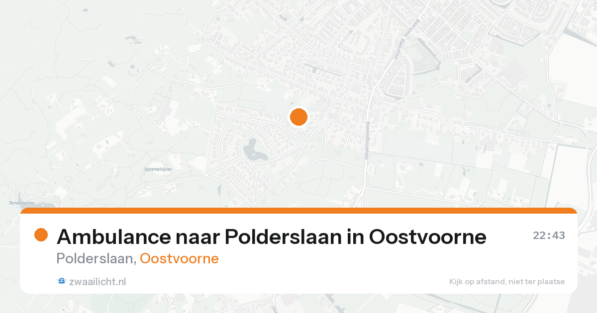 Ambulance naar Polderslaan in Oostvoorne — 15 aug 2026
