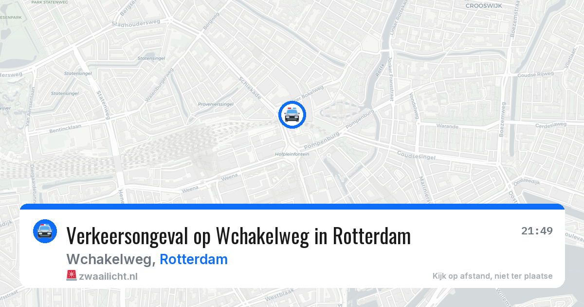 Verkeersongeval op Wchakelweg in Rotterdam — 29 jun 2026