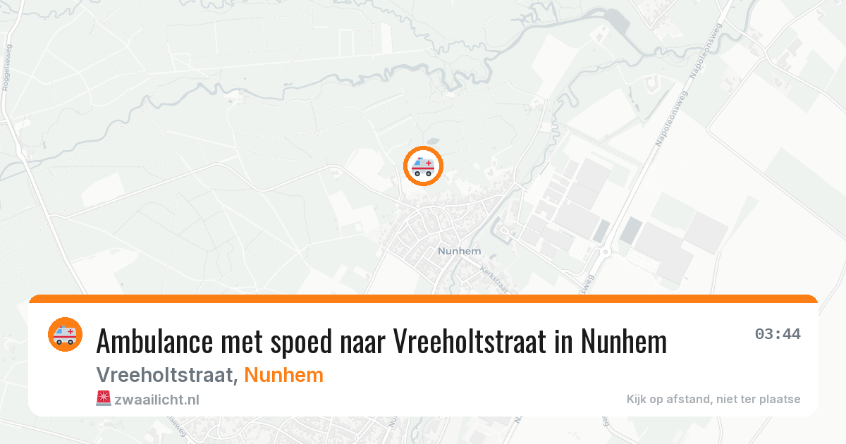 Ambulance met spoed naar Vreeholtstraat in Nunhem — 4 feb 2026