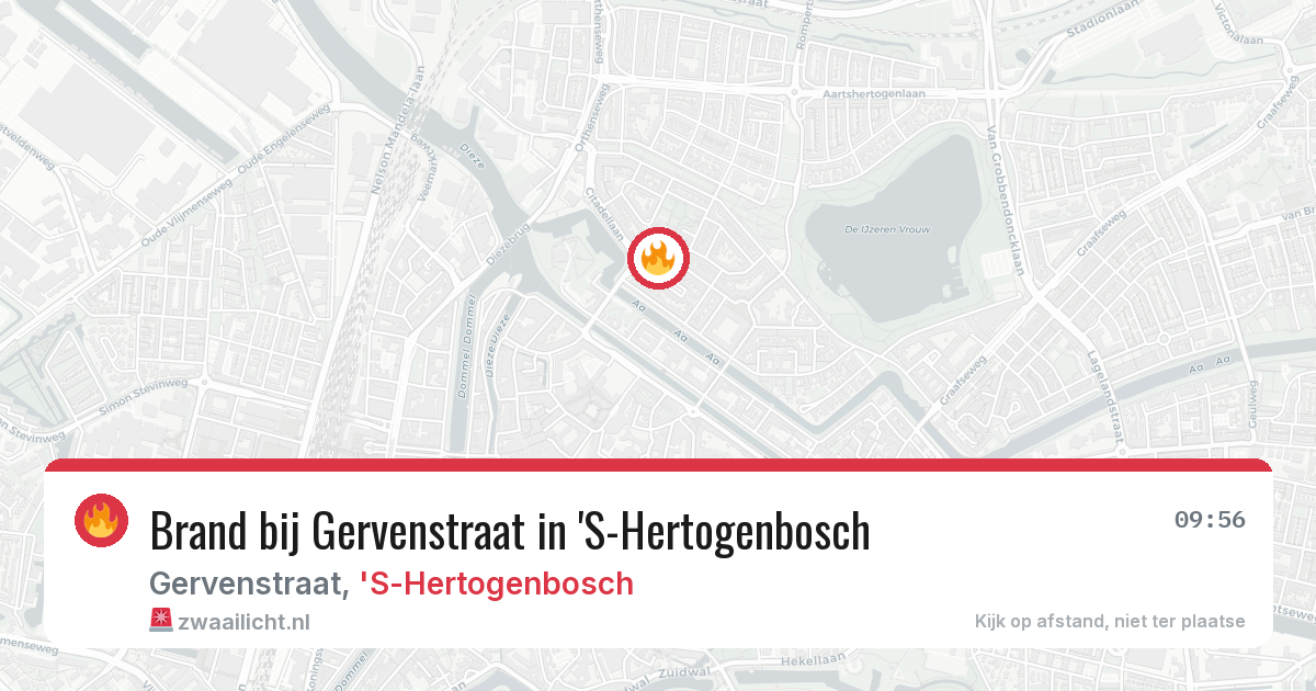 Brand bij Gervenstraat in 'S-Hertogenbosch — 21 mei 2026