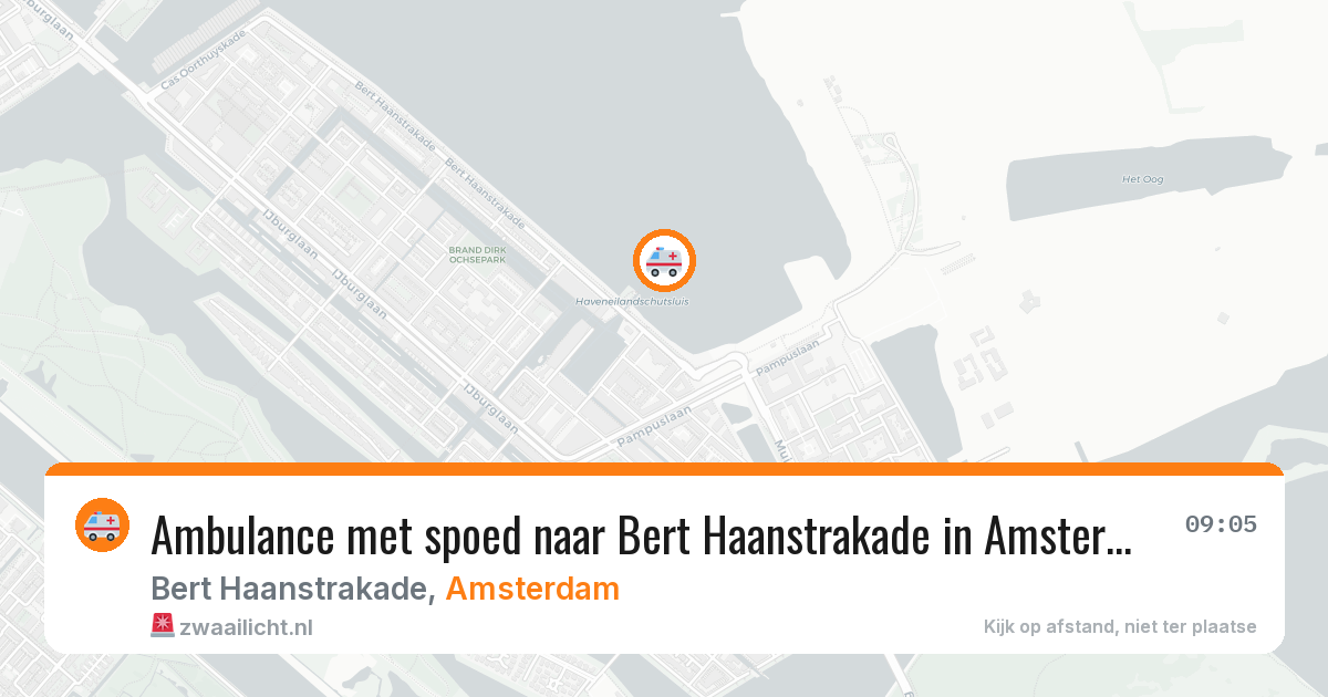 Ambulance met spoed naar Bert Haanstrakade in Amsterdam — 12 jun 2026