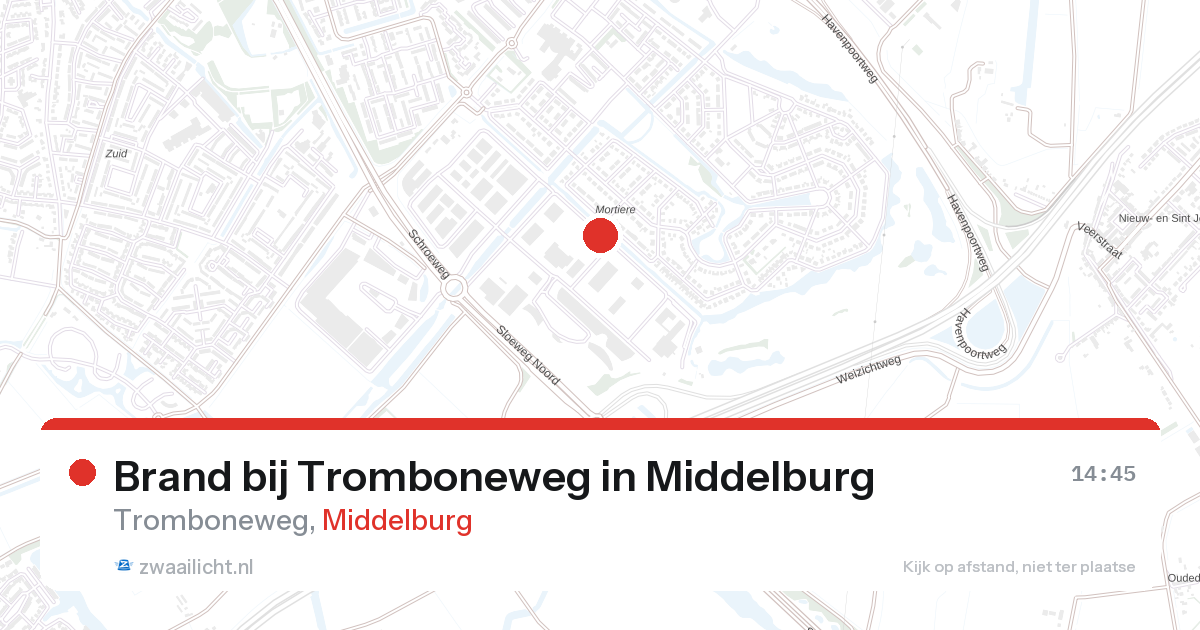 Brand bij Tromboneweg in Middelburg — 23 jun 2026
