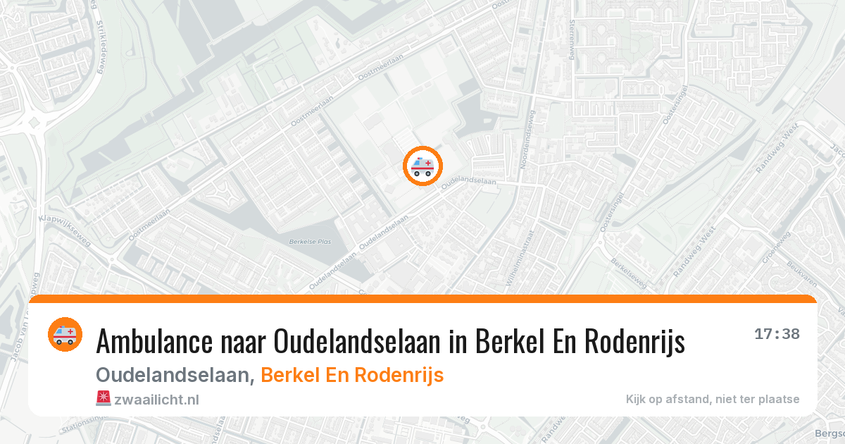 Ambulance naar Oudelandselaan in Berkel En Rodenrijs — 8 feb 2026