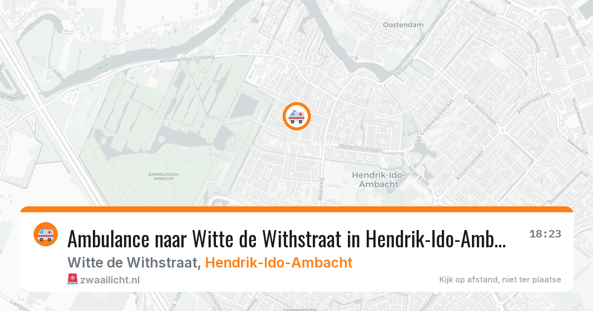Ambulance naar Witte de Withstraat in Hendrik-Ido-Ambacht — 31 mrt 2026