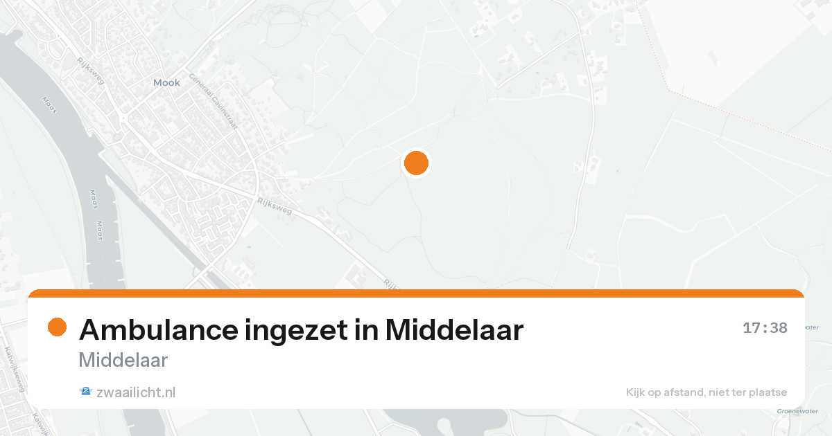 Ambulance ingezet in Middelaar — 18 aug 2026