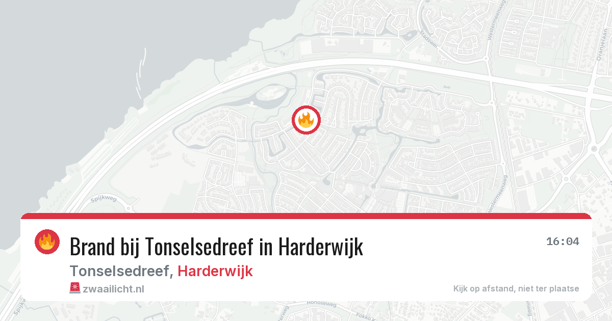 Brand bij Tonselsedreef in Harderwijk — 2 jul 2026