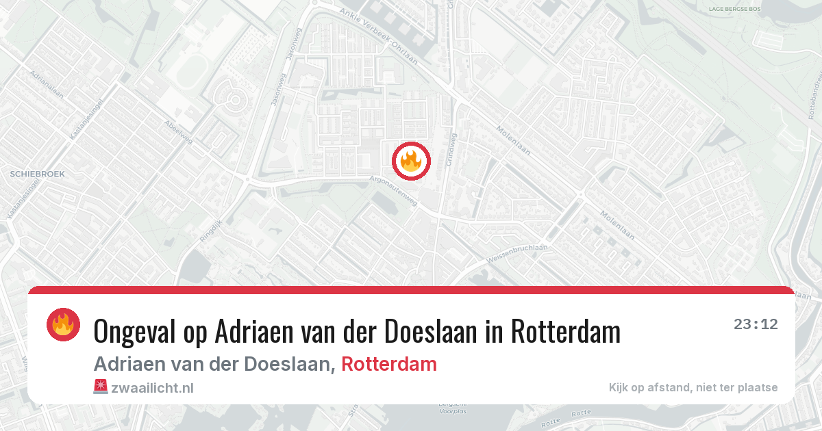 Ongeval op Adriaen van der Doeslaan in Rotterdam — 17 jun 2026