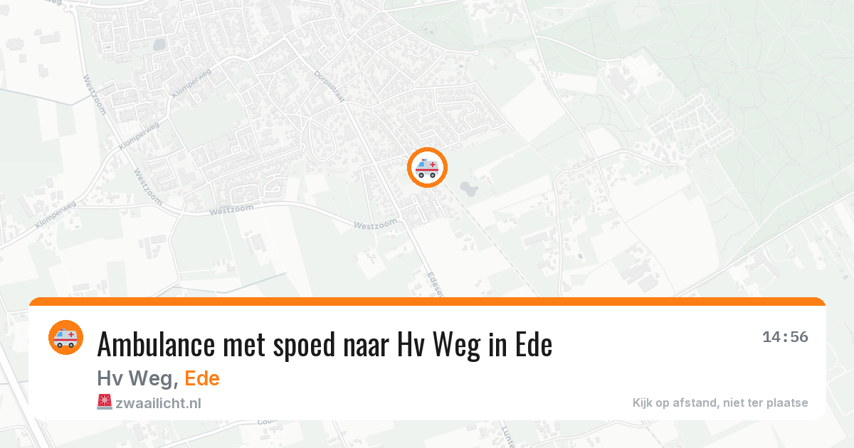 Ambulance met spoed naar Hv Weg in Ede — 17 jan 2026