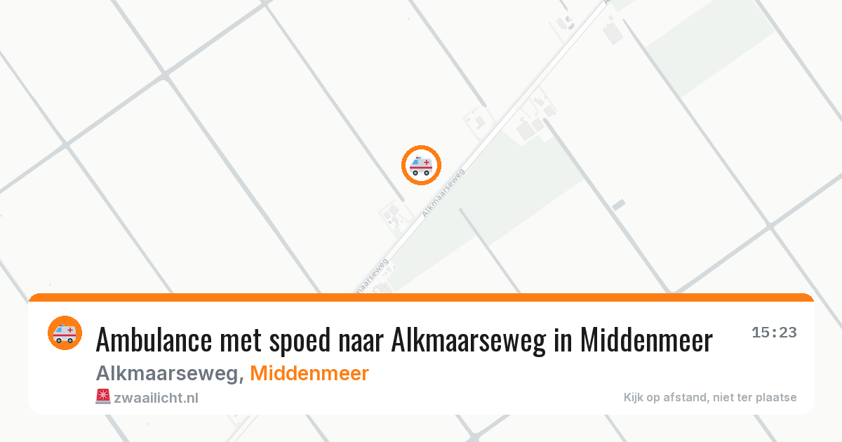 Ambulance met spoed naar Alkmaarseweg in Middenmeer — 10 aug 2026
