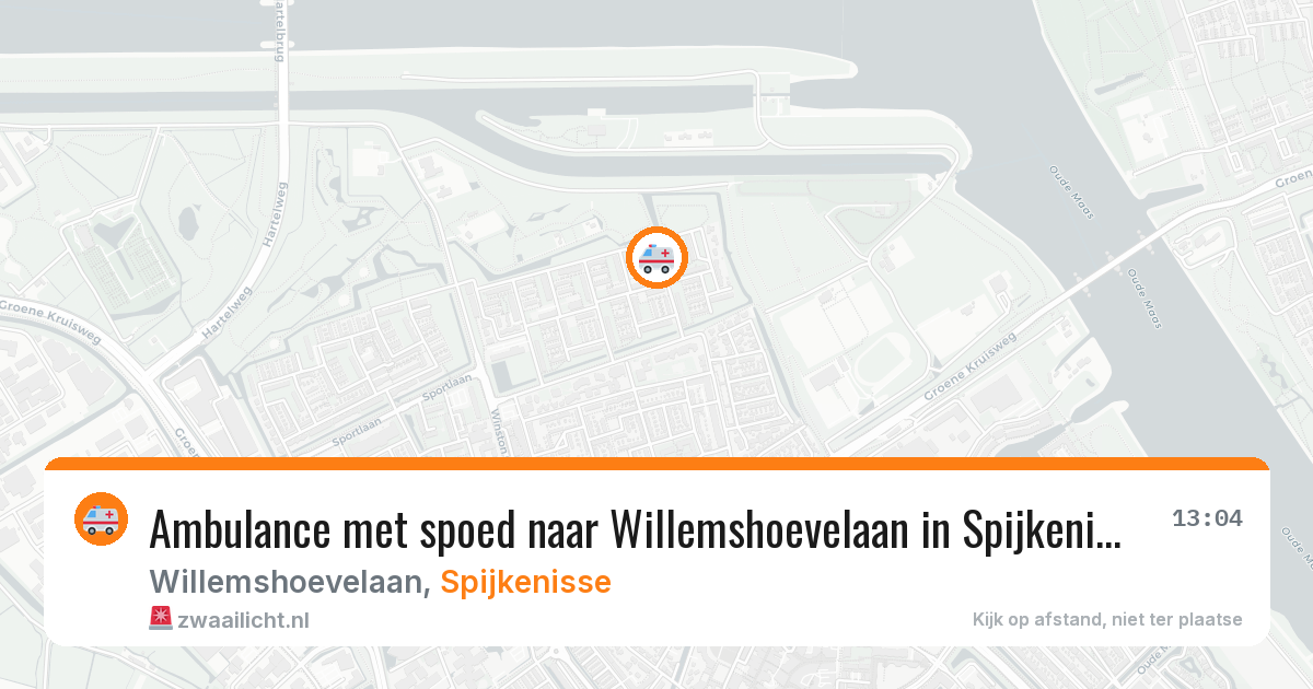 Ambulance met spoed naar Willemshoevelaan in Spijkenisse — 9 jun 2026