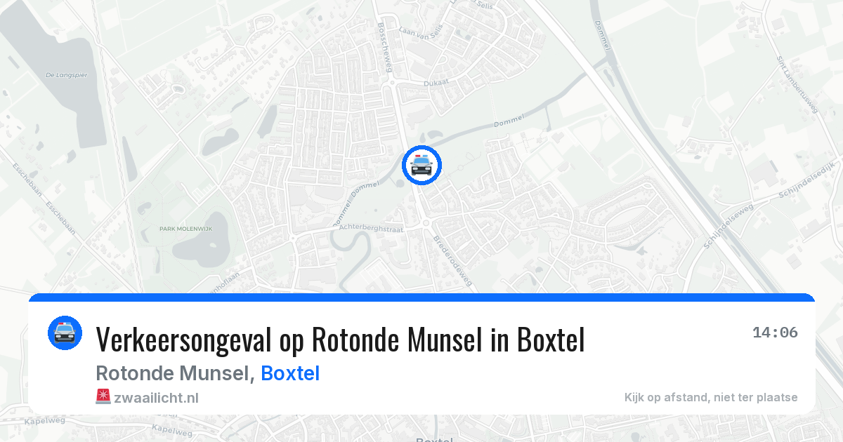 Verkeersongeval op Rotonde Munsel in Boxtel — 12 feb 2026