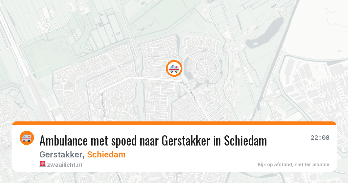 Ambulance met spoed naar Gerstakker in Schiedam — 10 apr 2026