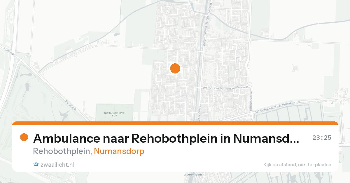 Ambulance naar Rehobothplein in Numansdorp — 22 aug 2026