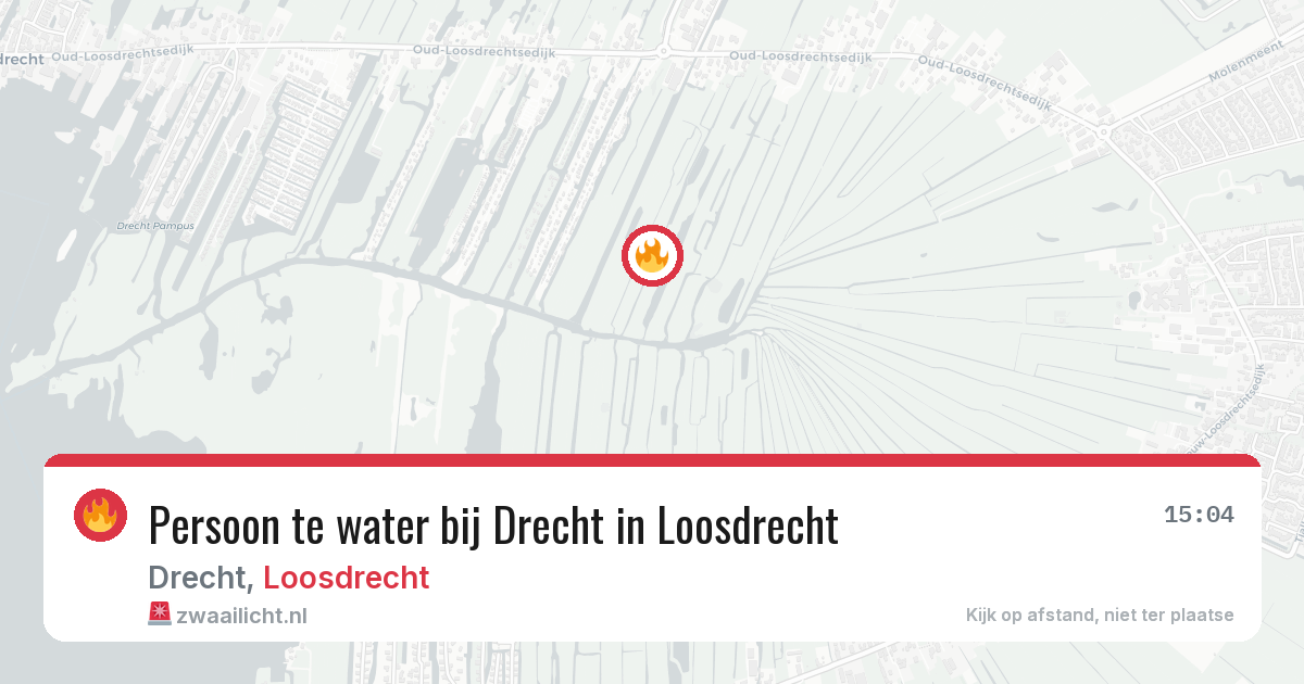 Persoon te water bij Drecht in Loosdrecht — 19 jun 2026