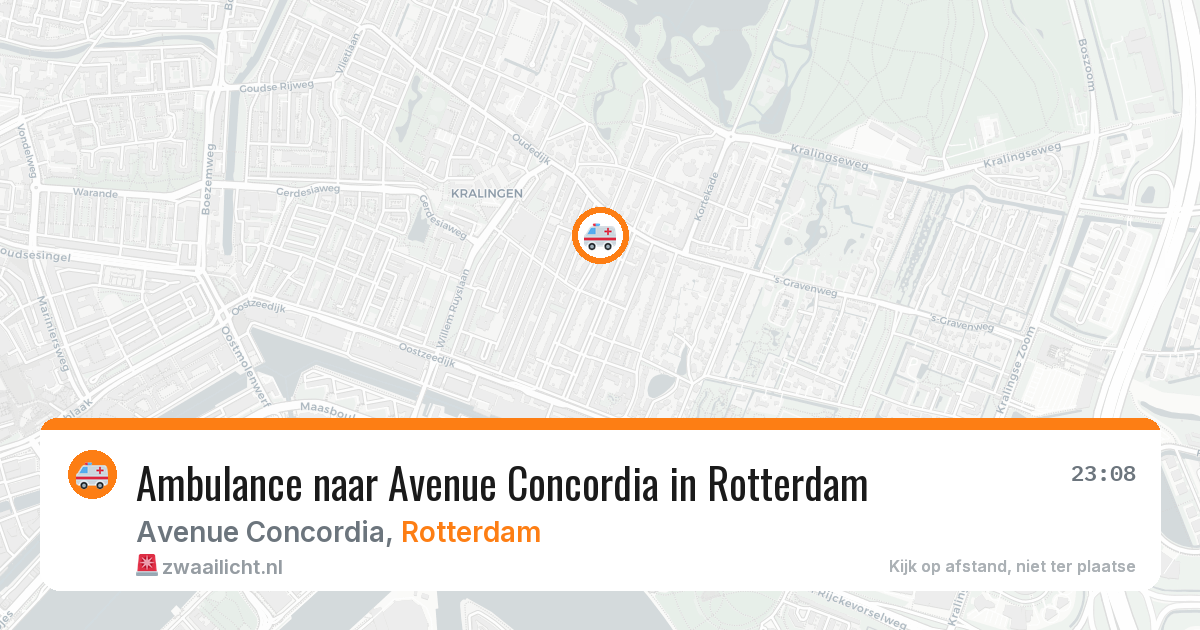 Ambulance naar Avenue Concordia in Rotterdam — 4 jul 2026
