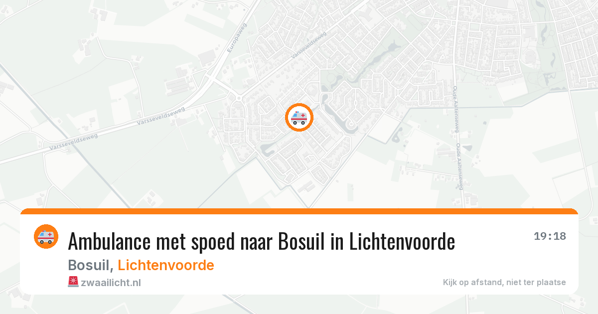 Ambulance met spoed naar Bosuil in Lichtenvoorde — 3 mei 2026