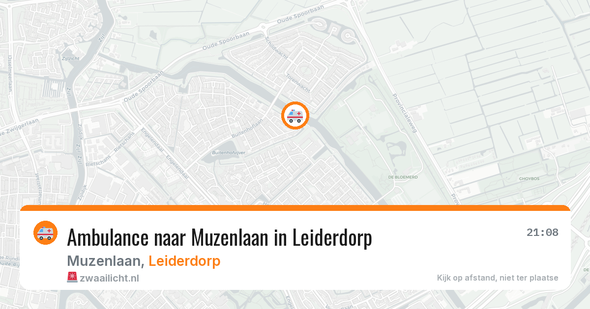 Ambulance naar Muzenlaan in Leiderdorp — 1 aug 2026