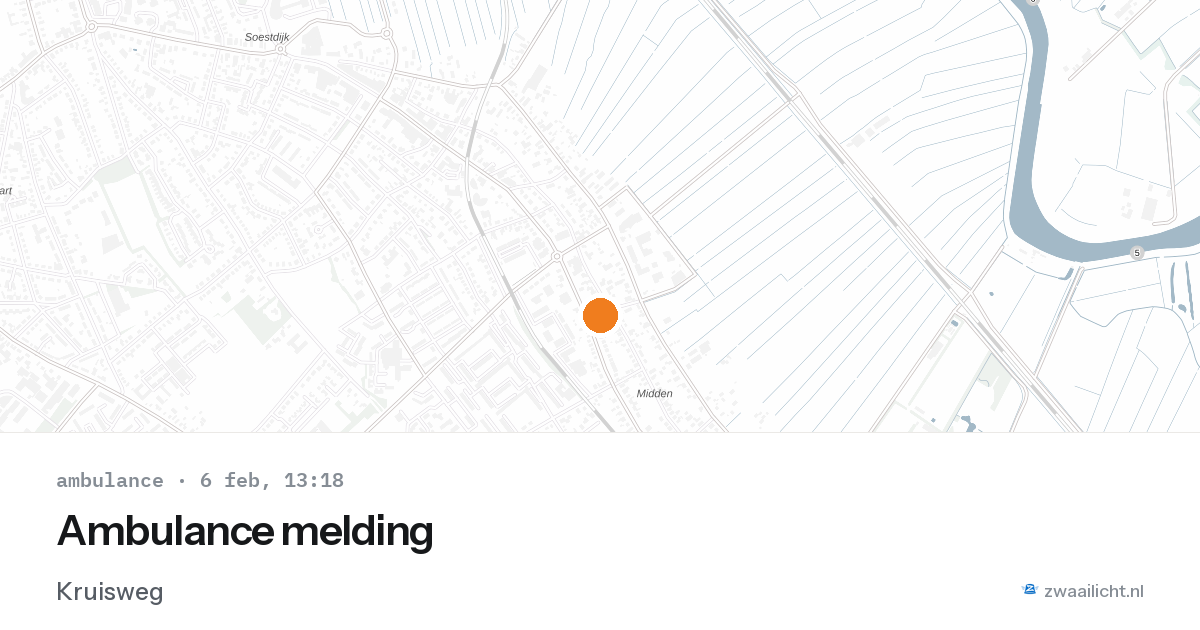 Ambulance melding — 6 feb 2026