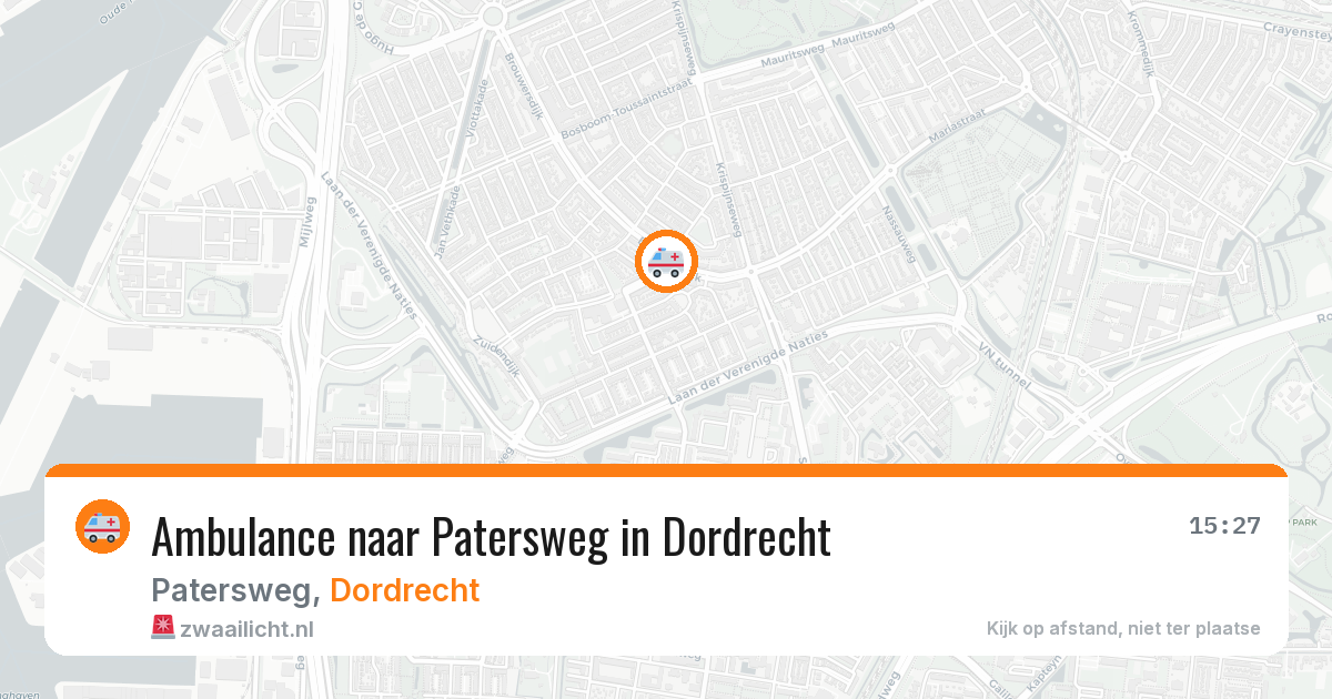 Ambulance naar Patersweg in Dordrecht — 30 jan 2026