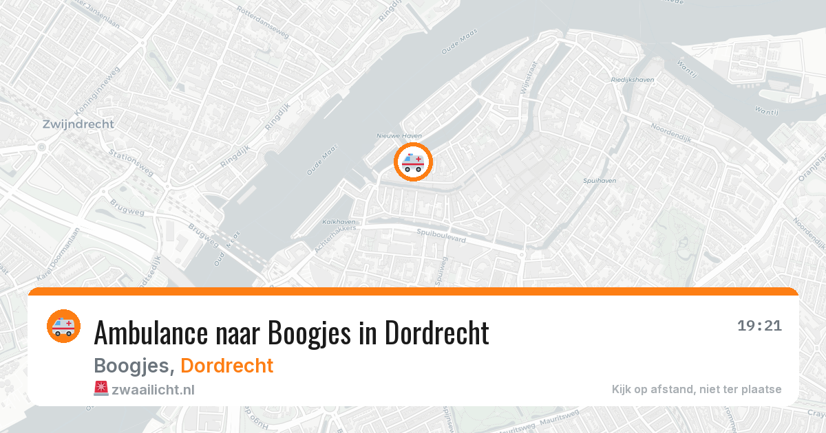 Ambulance naar Boogjes in Dordrecht — 26 mei 2026