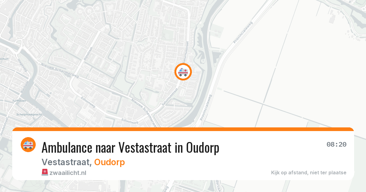 Ambulance naar Vestastraat in Oudorp — 29 jun 2026