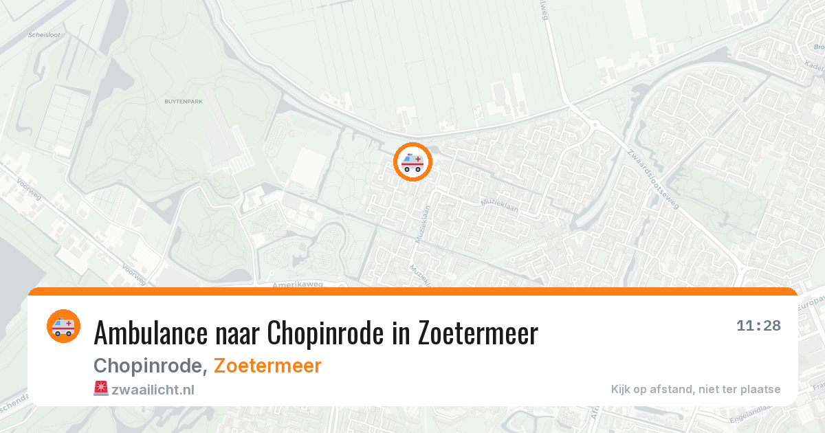 Ambulance naar Chopinrode in Zoetermeer — 29 jan 2026