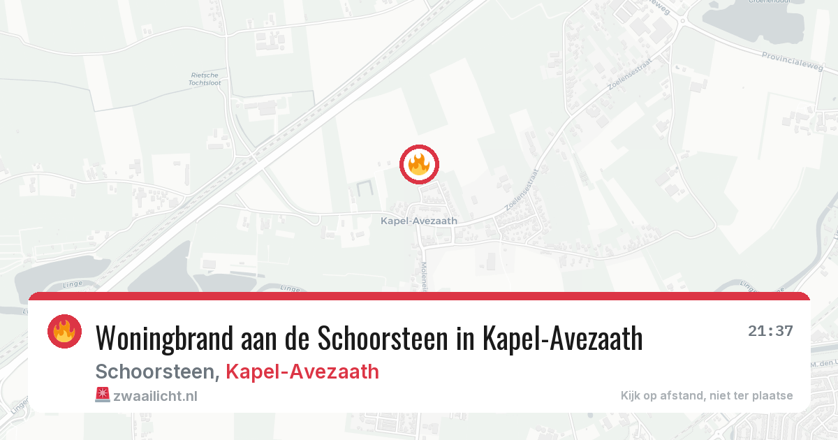 Woningbrand aan de Schoorsteen in Kapel-Avezaath — 31 jan 2026