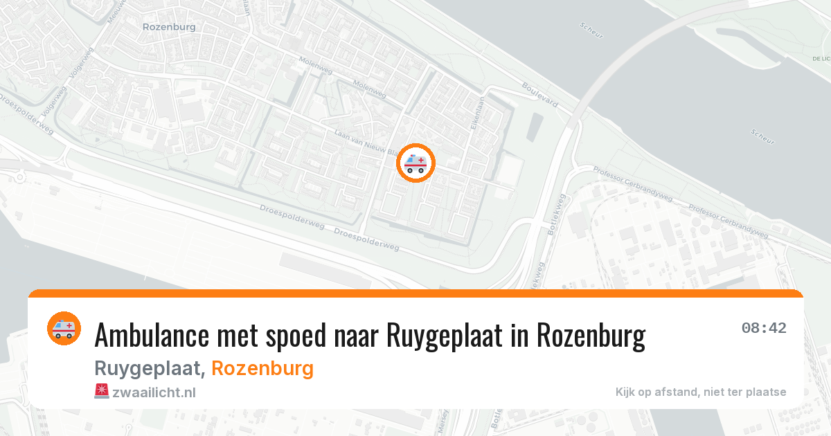 Ambulance met spoed naar Ruygeplaat in Rozenburg — 22 jun 2026
