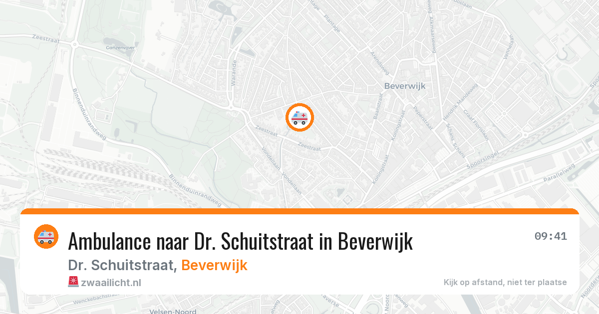 Ambulance naar Dr. Schuitstraat in Beverwijk — 6 aug 2026