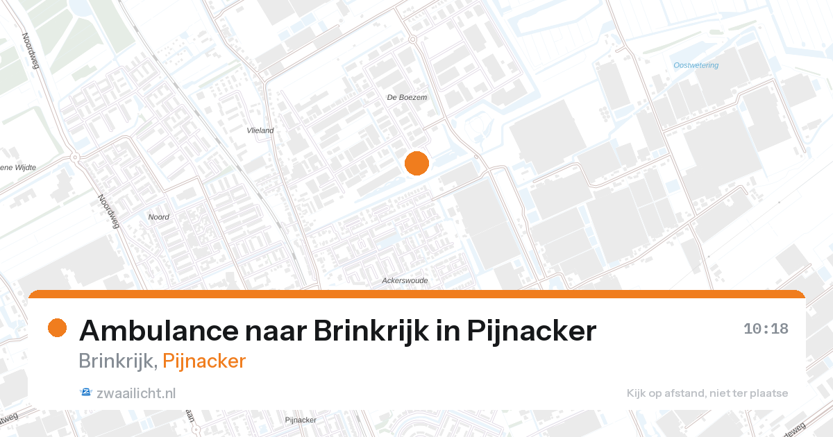 Ambulance naar Brinkrijk in Pijnacker — 5 apr 2026